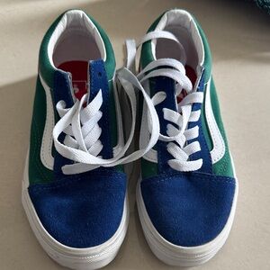 Vans Kids Sneakers in Green and Blue